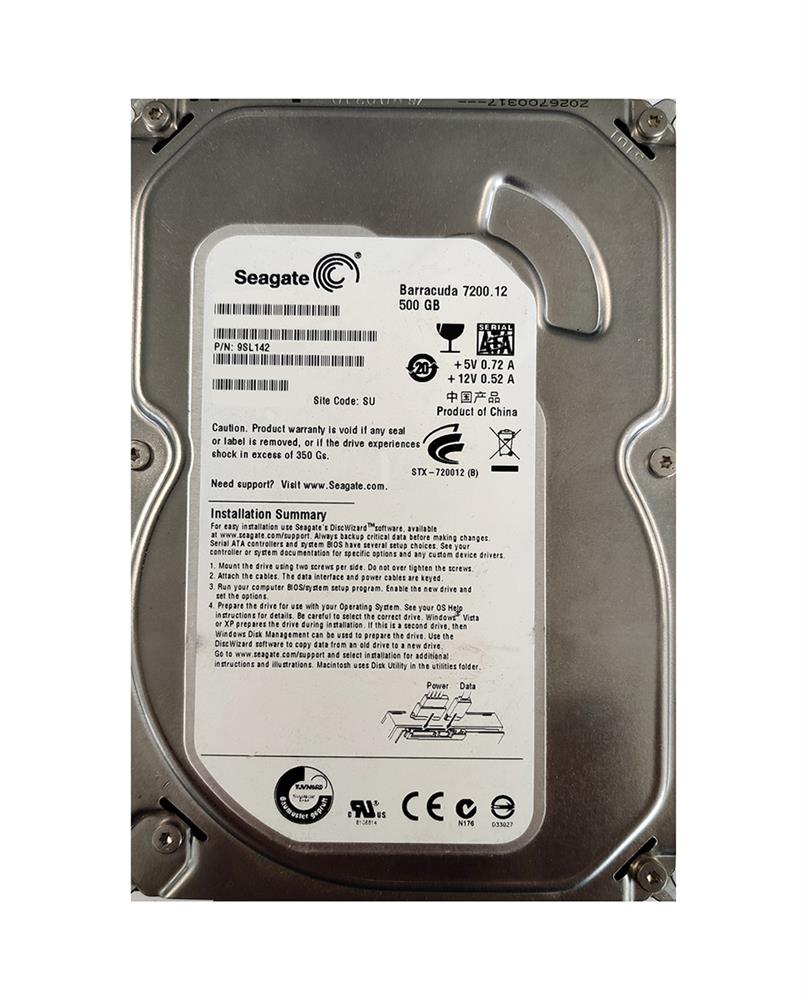 9SL142-023 Seagate 500GB 7200RPM SATA 3GB/s 3.5-inch Ha...