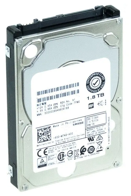 AL14SEB18EQ Toshiba 1.8TB 10000RPM SAS 12GB/s 128MB Cache 2.5-inch Hard Drive