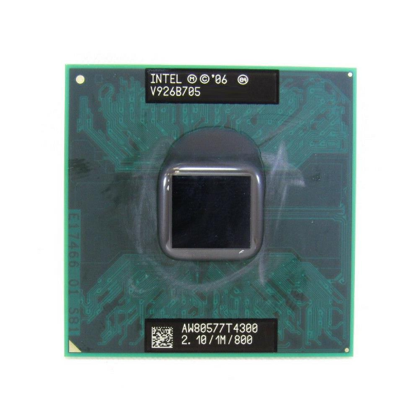 AW80577GG0451MA Intel Pentium T4300 Dual Core 2.10GHz 800MHz FSB 1MB L2 Cache Socket PGA478 Mobile Processor