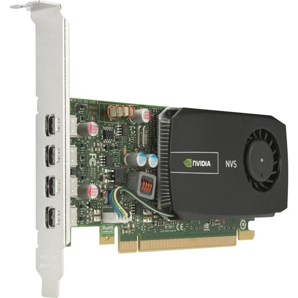 C2J98AT HP Nvidia NVS 510 PCI-Express 2.0 x16 2GB DDR3 797MHz Low Profile 4 x Mini DisplayPort Video Graphic Card