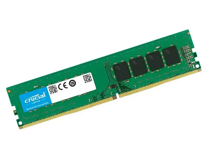 CT16G4RFD824A Crucial 16GB DDR4-2400MHz PC4-19200 ECC Registered CL17 288-Pin DIMM 1.2V Dual Rank Memory Module
