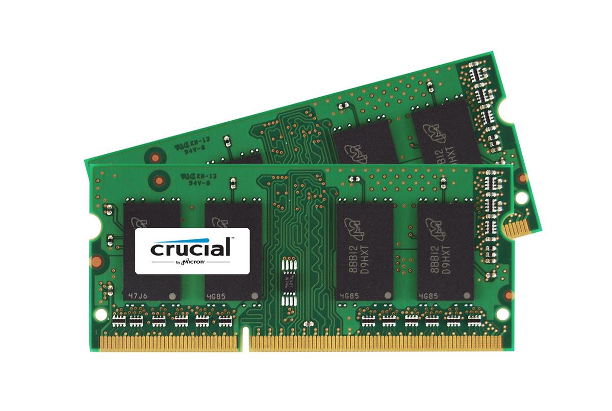 CT2CP25664AC800 Crucial 4GB Kit (2 X 2GB) DDR2-800MHz PC2-6400 non-ECC Unbuffered CL6 200-Pin SoDIMM Dual Rank Memory