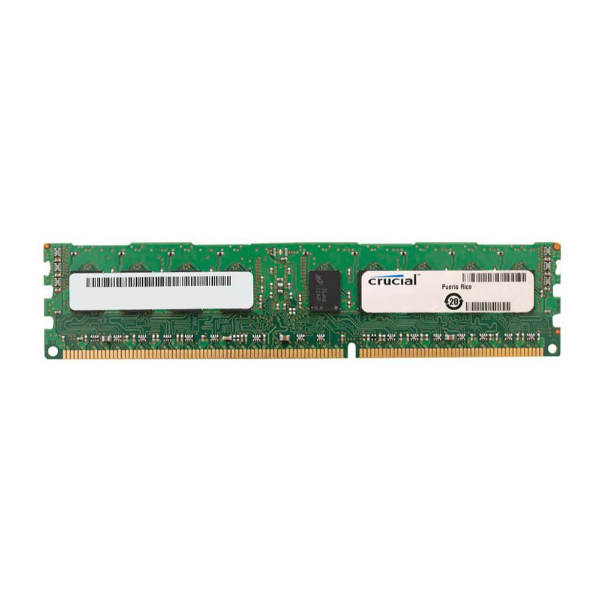 CT4G3ERVLS41339 Crucial 4GB DDR3-1333MHz PC3-10600 ECC Registered CL9 240-Pin DIMM 1.35V Low Voltage Single Rank Memory Module