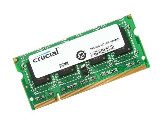 CT578902 Crucial 1GB DDR-400MHz PC3200 non-ECC Unbuffered CL3 200-Pin SoDIMM Memory Module for Acer TravelMate 2430 System