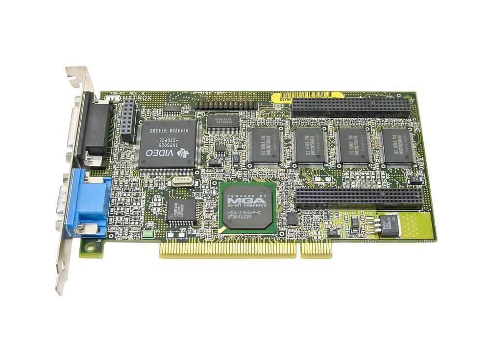 D3568-69102 HP Matrox Millenium II 4MB Dual Head PCI Gr...
