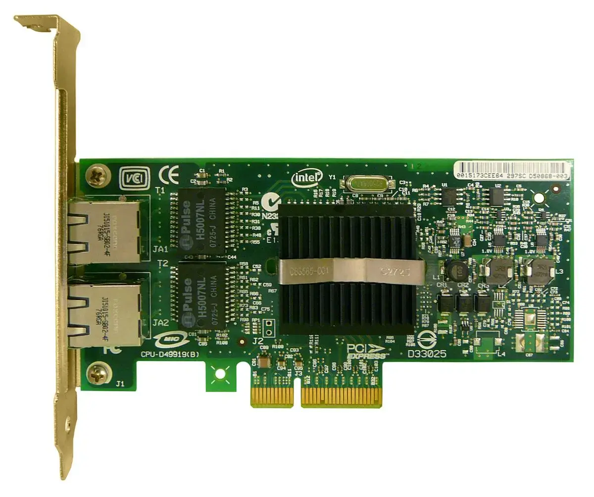 D50868-003 Intel PRO/1000 PT PCI Express Gigabit Dual Port Server Adapter