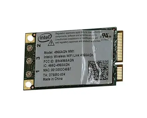 D75593-004 Intel IEEE 802.11agn Wireless Wi-Fi Link Min...