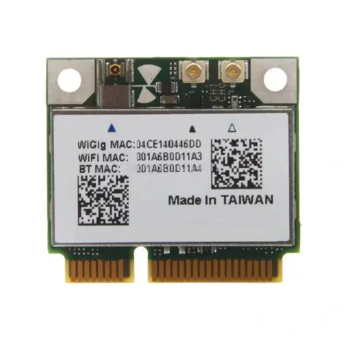 DW1601 Dell QCA9005 WiGig IEEE 802.11AD 7GB/s Half Mini Wireless Card