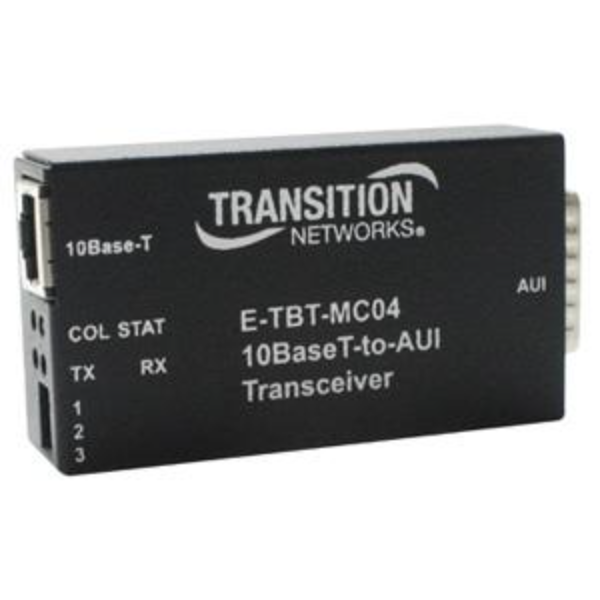 E-TBT-MC04 Transition Networks 10Base-T to AUI RJ45 Con...