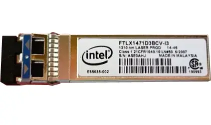 E65685-002 Intel 10Gb/s 1000Base-LX 1310nm SFP+ Transce...