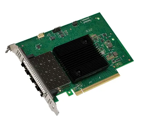 E810-XXVDA4 Intel Quad-Port 25 Gigabit SFP28 x 2 PCI-Express 4.0 x16 low profile Ethernet Network Adapter