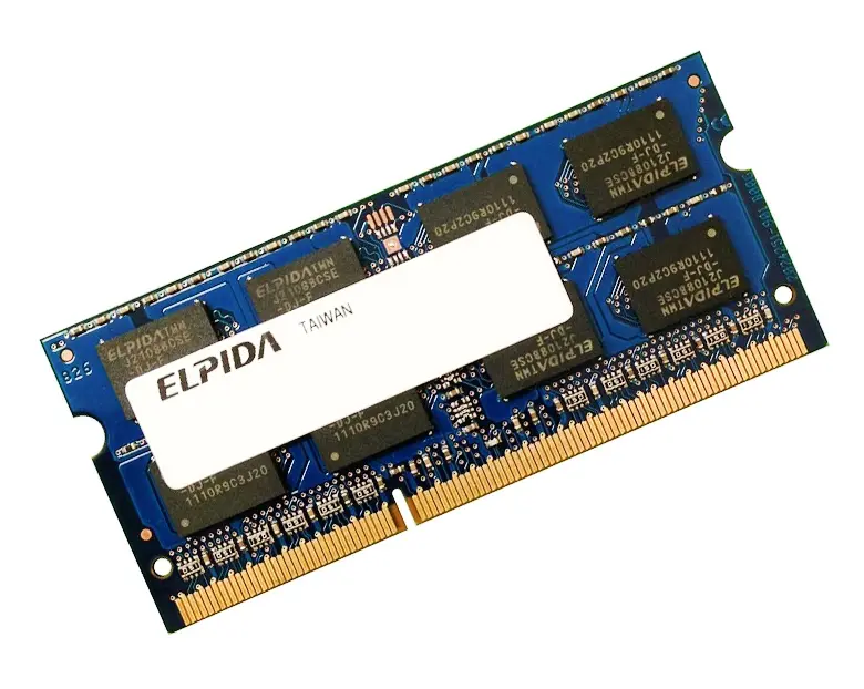 EBD11UD8ABDA-7B Elpida 1GB DDR-266MHz PC2100 non-ECC Unbuffered CL2.5 200-Pin SoDIMM Memory Module