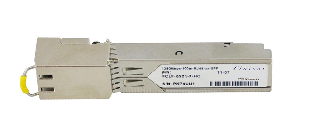 FCLF-8521-3-HC Finisar Corporation 1.25Gb/s 1000Base-T Copper 100m RJ-45 Connector SFP Transceiver Module