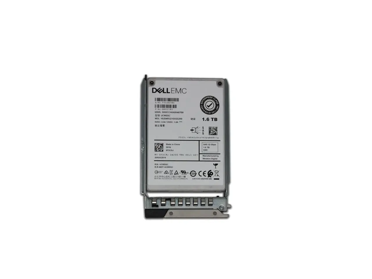 FDC8J Dell 1.6TB Triple-Level Cell SAS 12GB/s Read Intensive ISE 2.5-inch Solid State Drive