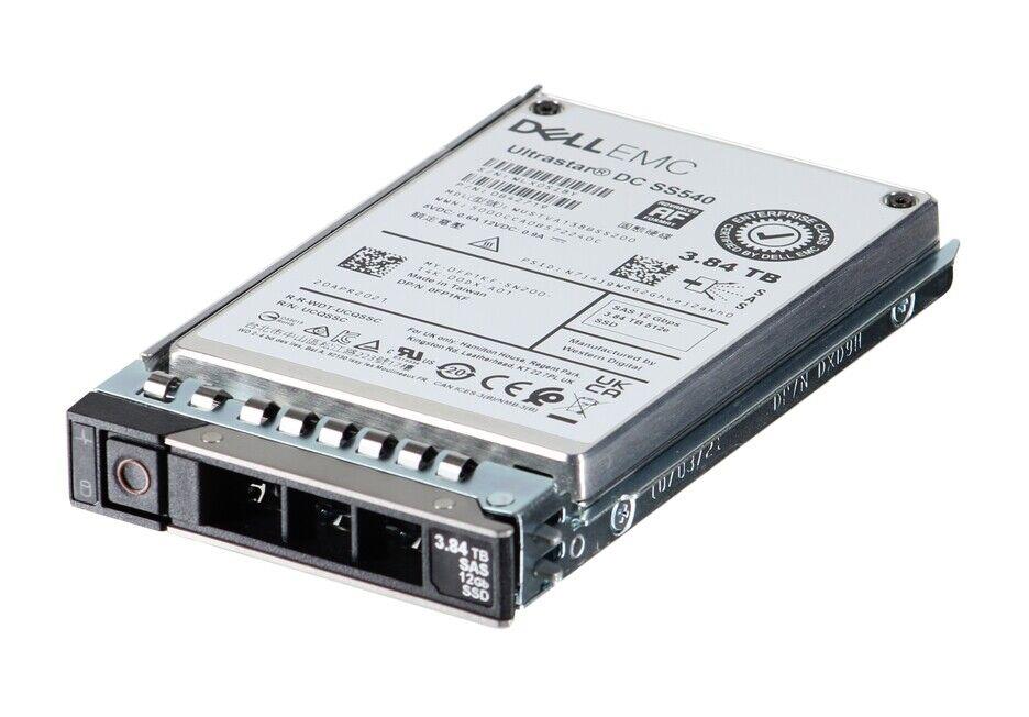 FP1KF DELL 3.84tb Ssd Sas Read Intensive 12gbps Tlc Advanced Format 512e 2.5in Drive With-tray For 14g Poweredge Server