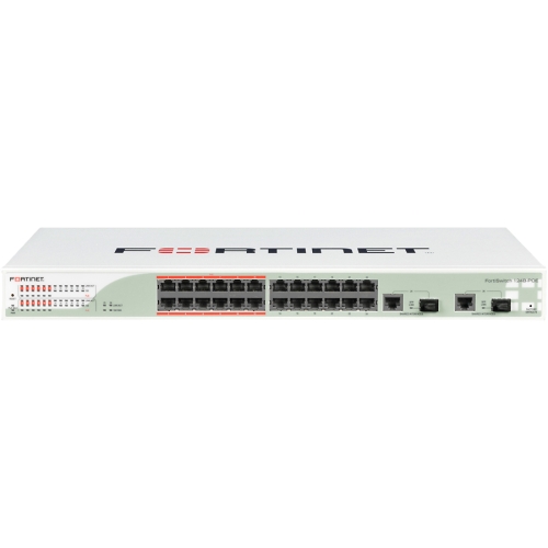 FortiSwitch-124B-POE Layer 2 Access Switch - 24 x FE RJ...