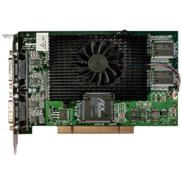 G45X4QUADB Matrox Graphics G450 MMS PCI 4x 128MB DDR Quad DVI Quad VGA Video Graphics Card