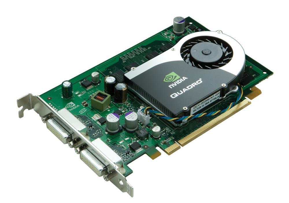 GP528UTR HP Nvidia Quadro FX370 PCI-Express x16 128MB DDR2 256-Bit 400MHz 1XDVI-1/1XDVI-I Dual Link Video Graphics Card