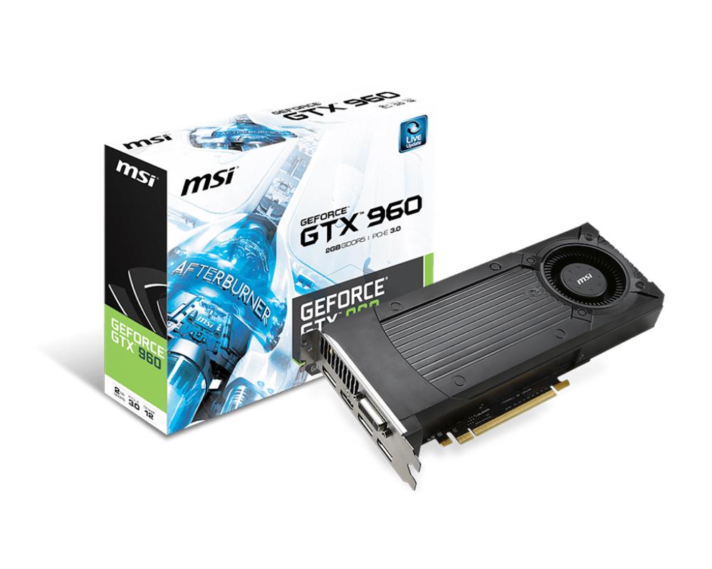 GTX-960-2GD5 MSI Nvidia GeForce GTX 960 2GB GDDR5 128-Bit PCI-Express 3.0 Video Graphics Card