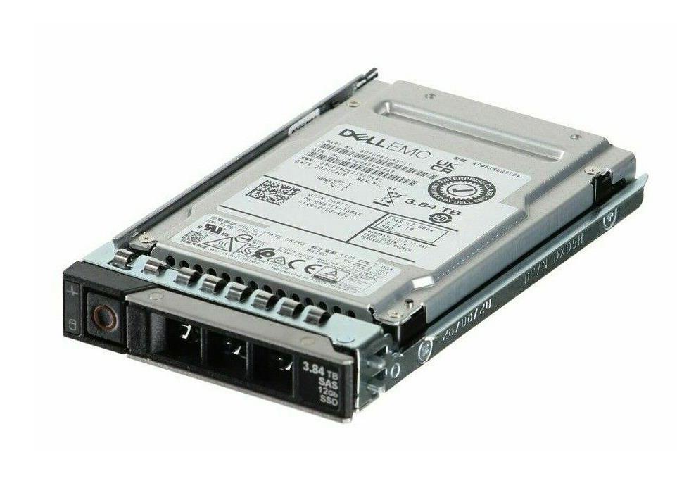 H9TT5 DELL 3.84tb Sas-12gbps Read Intensive Bics Flash 3d Tlc 2.5in Hot-plug  Certified Pm6-r Series Solid State Drive With Tray For 14g Poweredge Server