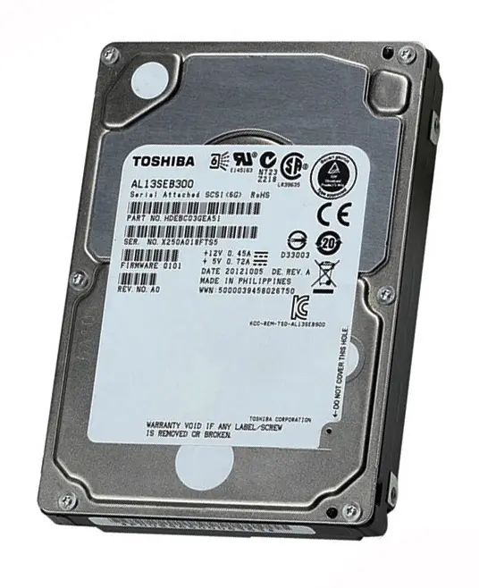 HDEBC03DAA51 Toshiba 300GB 10000RPM SAS 6GB/s 64MB Cach...