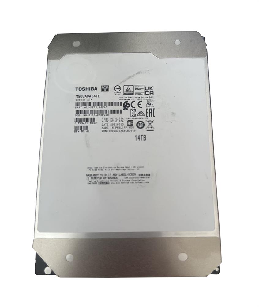 HDEPX11GEA51 TOSHIBA 14tb 7200rpm Sata-6gbps 512mb Buff...