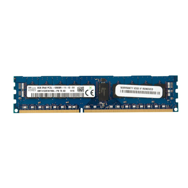 HMT41GR7AFR8A-PBT8 Hynix 8GB DDR3-1600MHz PC3-12800 ECC Registered CL11 240-Pin DIMM Dual Rank Memory Module