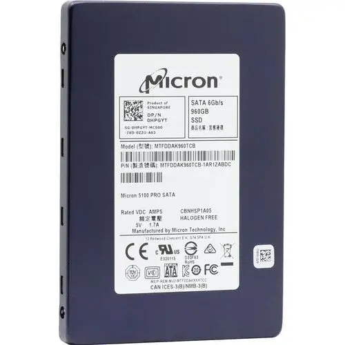 HPGYT Dell 960GB SATA 6GB/s 2.5-inch Solid State Drive