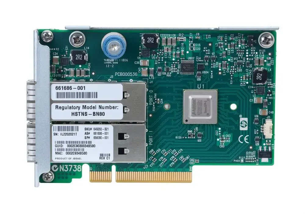 HSTNS-BN80 HP InfiniBAnd QDR/EN 10GB 2-Port 544FLR-QSFP...