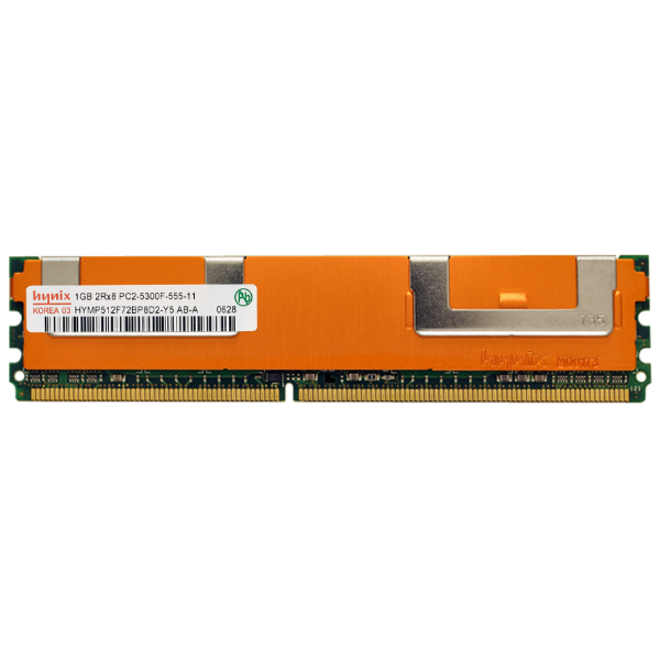 HYMP512F72BP8D2-Y5 Hynix 1GB DDR2-667MHz PC2-5300 Fully Buffered CL5 240-Pin DIMM 1.8V Single Rank Memory Module