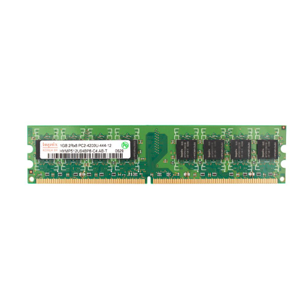 HYMP512U64BP8-C4-AB-T Hynix 1GB DDR2-533MHz PC2-4200 non-ECC Unbuffered CL4 240-Pin DIMM Memory Module
