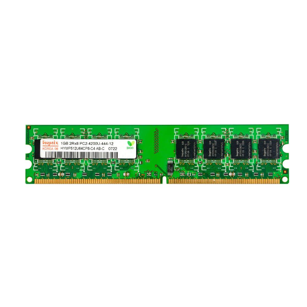 HYMP512U64CP8-C4-AB Hynix 1GB DDR2-533MHz PC2-4200 non-ECC Unbuffered CL4 240-Pin DIMM Dual Rank Memory Module