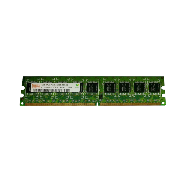 HYMP512U72CP8-Y5-02 Hynix 1GB DDR2-667MHz PC2-5300 ECC Unbuffered CL5 240-Pin DIMM Memory Module