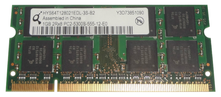 HYS64T128021EDL-3S-B2 Qimonda 1GB 667MHz PC2-5300 non-E...