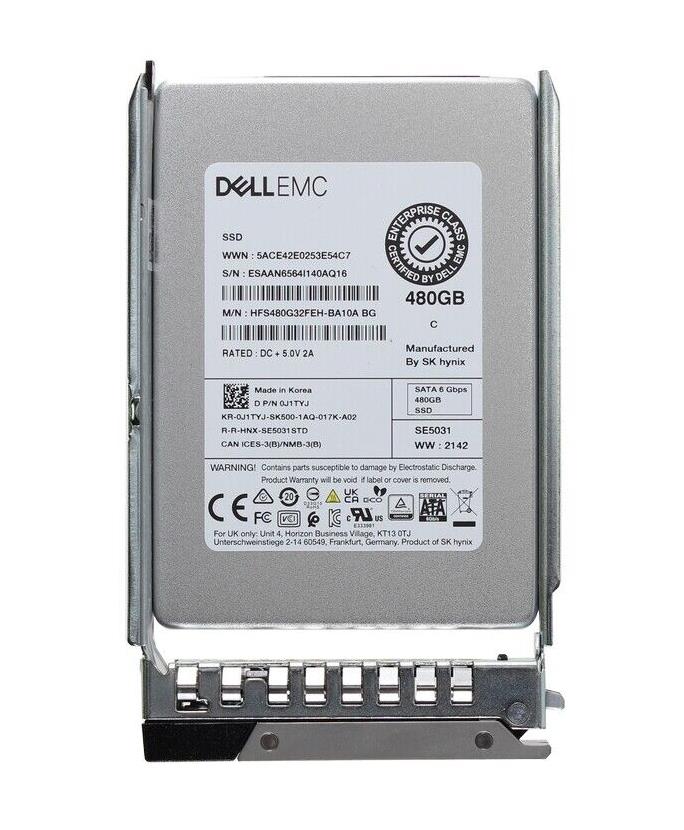 J1TYJ DELL 480gb Mixed-use Tlc Sata 6gbps 2.5in Hot Swa...