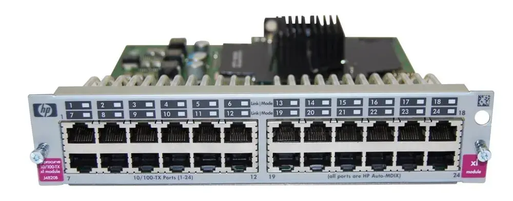 J4820-61101 HP ProCurve Switch XL 24-Port 10/100Base-TX Fast Ethernet Expansion Module RJ-45 Conncetor