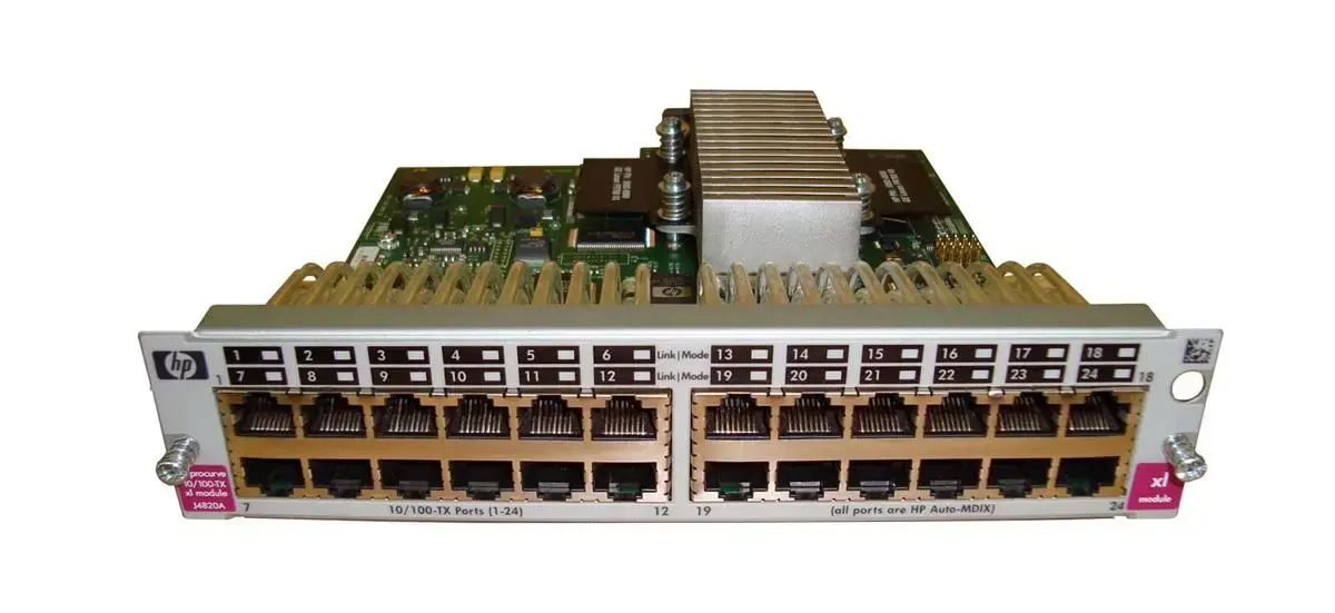 J4820A HP ProCurve Switch XL 24-Port 10/100Base-TX Fast Ethernet Expansion Module RJ-45 Conncetor