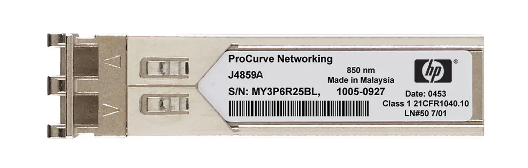 J4859-69301 HP ProCurve Gigabit-LX-LC 1000BaseLX (mini-GBIC) 1310nm SFP Transceiver Module