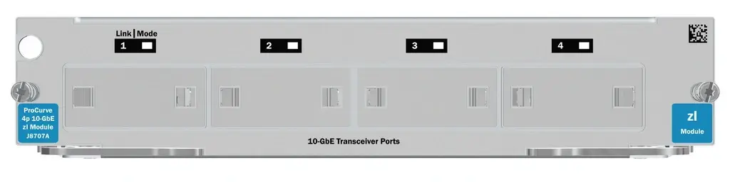 J8707A#ABB HP ProCurve 5400zl 4-Port 10-Gbase-X2 XFP Local Connection Module (LCM) Switch Expansion Module
