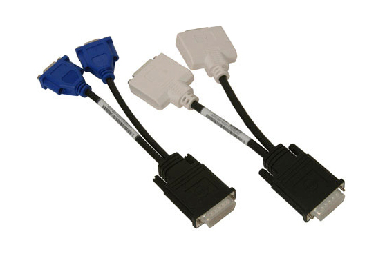 J9256 Dell DMS-59 DVI & VGA SPLITTER Y CableS Kit for N...