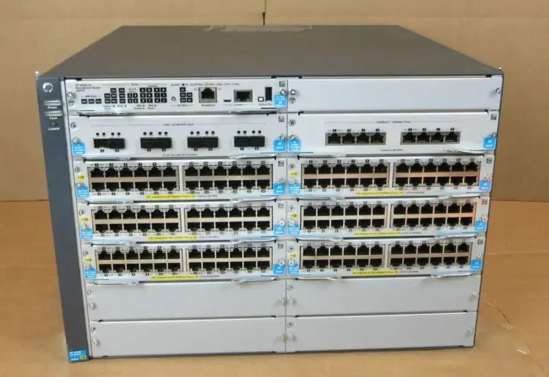J9851A HP Aruba 5412R Zl2 12-Slot PoE+ Network Switch C...
