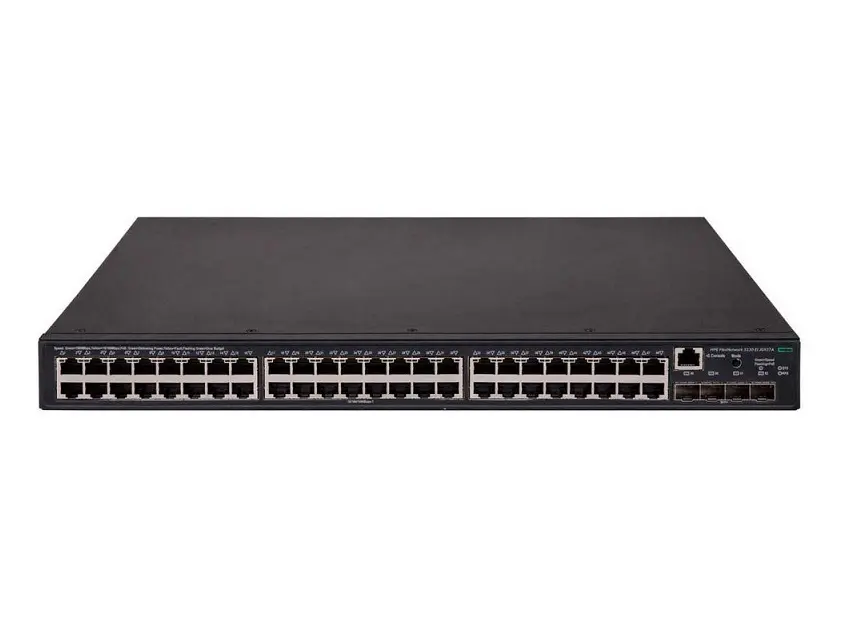 JG937-61001 HP FlexNetwork 5130-48G 48-Port x 10/100/1000Base-T + 4 SFP+ Ports Layer-3 Gigabit Ethernet Rack-Mountable Switch