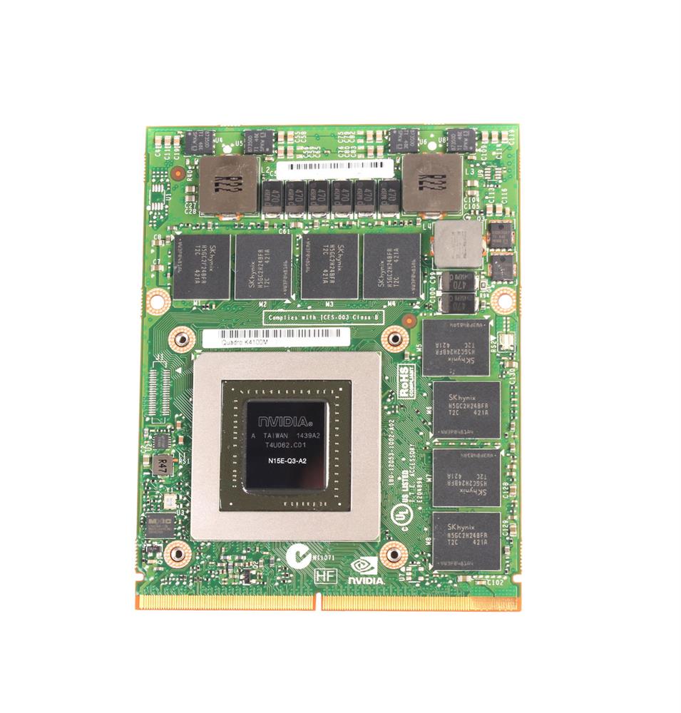 K4100M Nvidia Quadro 4GB GDDR5 256-Bit MXM Mobile Video...