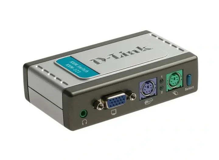 KVM-121 D-Link 2-Port PS/2 KVM Switch with Audio Support