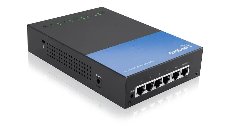 LRT224 Linksys 4-Port IEEE 802.3,802.3u,802.1D,802.1Q,802.3ab,802.1p, UPnP Dual WAN Gigabit VPN Router