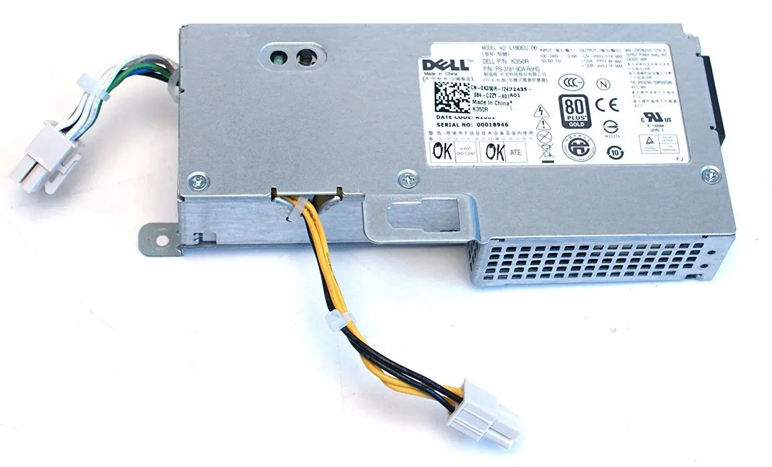 M178R Dell 180-Watts USFF Power Supply for OptiPlex 780