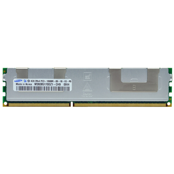 M393B5170DZ1-CH9 Samsung 4GB DDR3-1333MHz PC3-10600 ECC Registered CL9 240-Pin DIMM 1.35V Low Voltage Dual Rank Memory Module