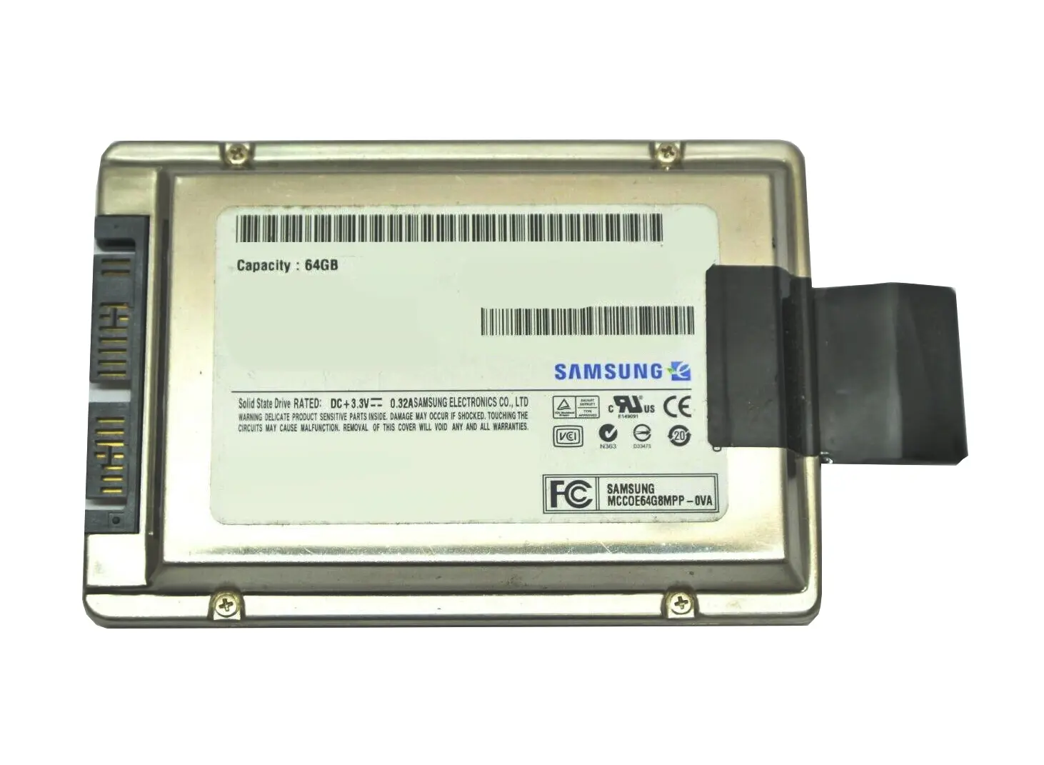 MCCOE64G8MPP-0VAL1 Samsung PS410 64GB Single-Level Cell SATA 3Gb/s 1.8-inch Solid State Drive