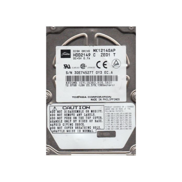 MK1214GAP Toshiba 12GB 4200RPM IDE Ultra ATA/66 (ATA-5)...