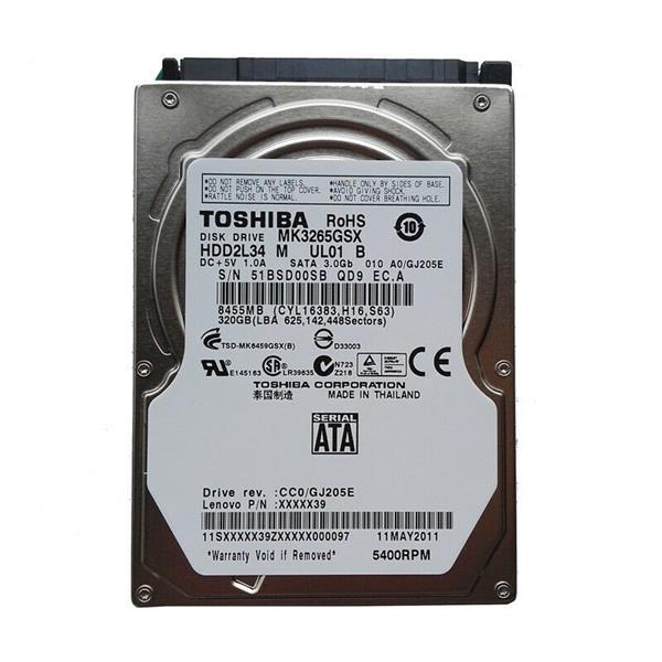 MK3265GSX Toshiba 320GB 5400RPM SATA 3GB/s 8MB Cache 2....